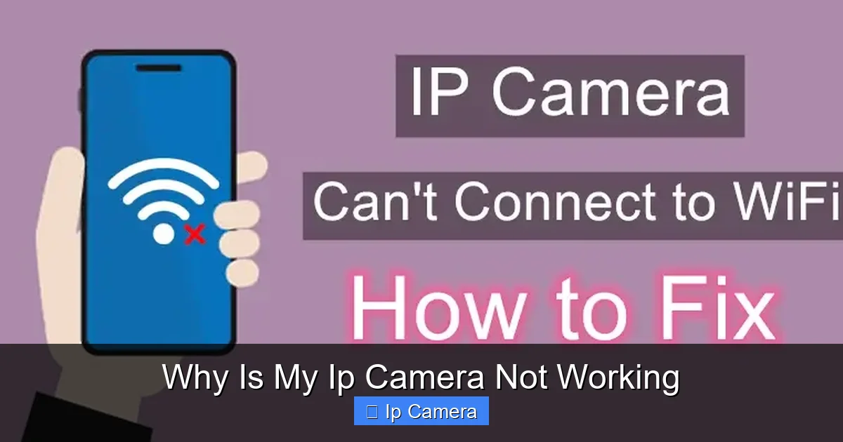 Why Is My Ip Camera Not Working