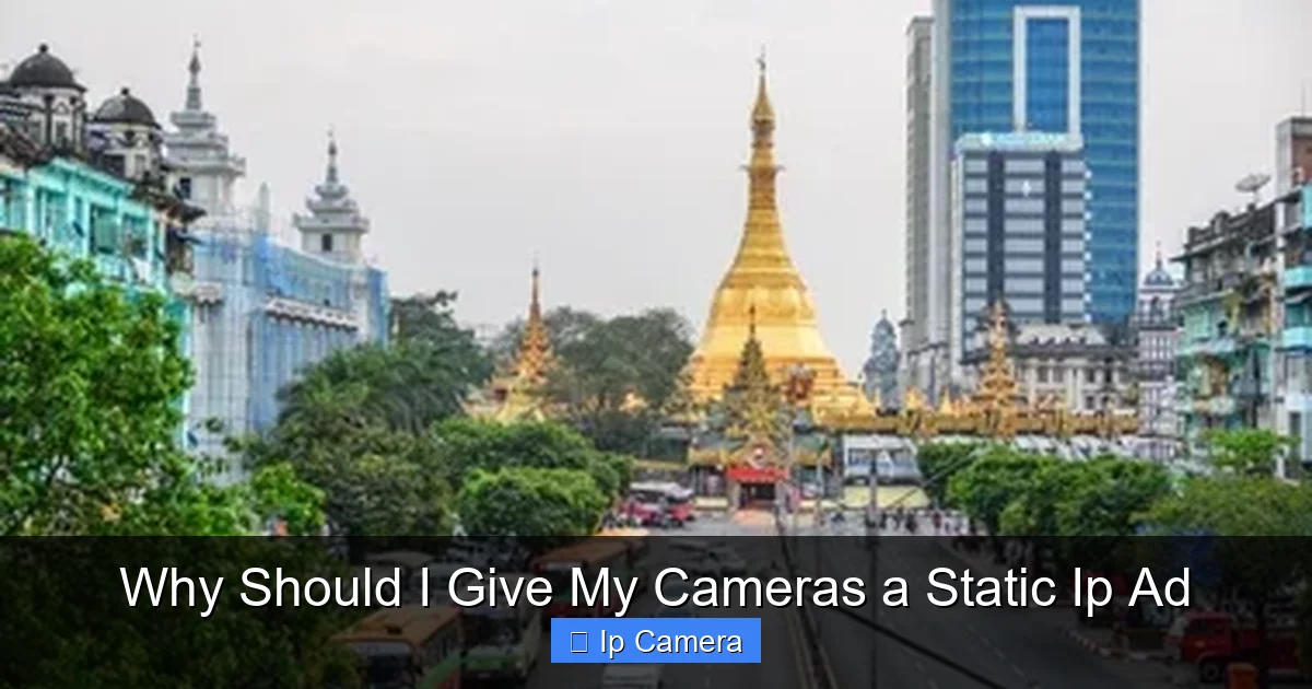 Why Should I Give My Cameras a Static Ip Ad