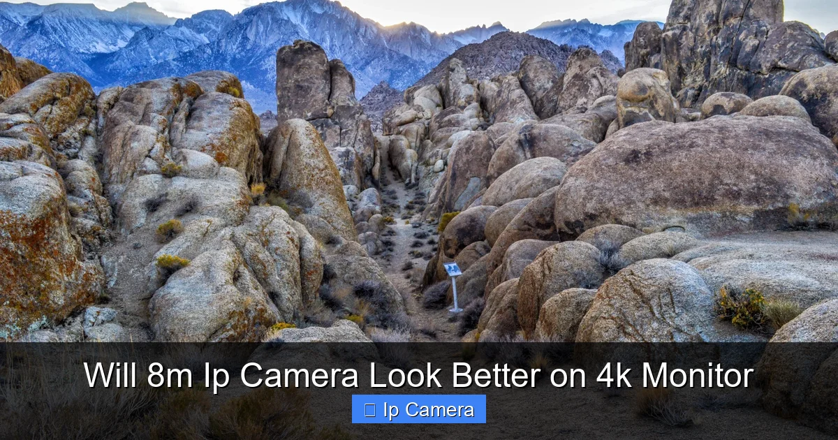 Will 8m Ip Camera Look Better on 4k Monitor