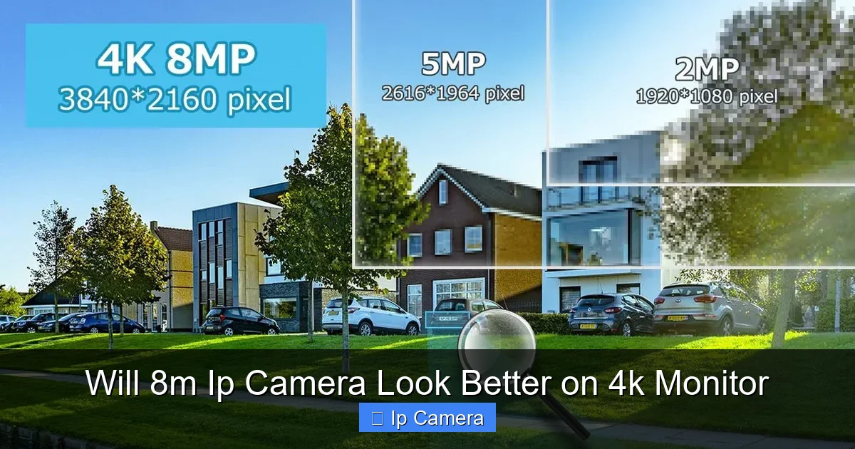 Will 8m Ip Camera Look Better on 4k Monitor