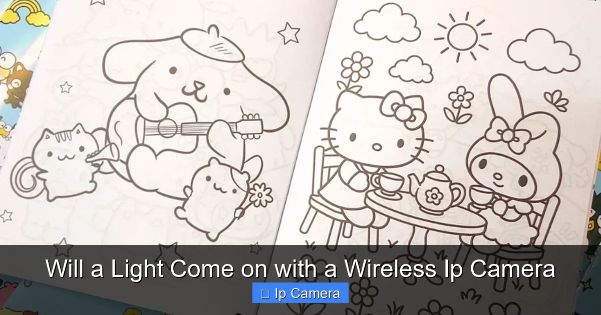 Will a Light Come on with a Wireless Ip Camera
