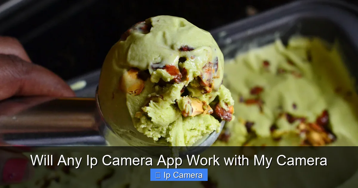 Will Any Ip Camera App Work with My Camera