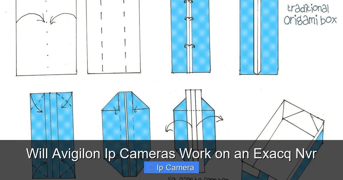Will Avigilon Ip Cameras Work on an Exacq Nvr
