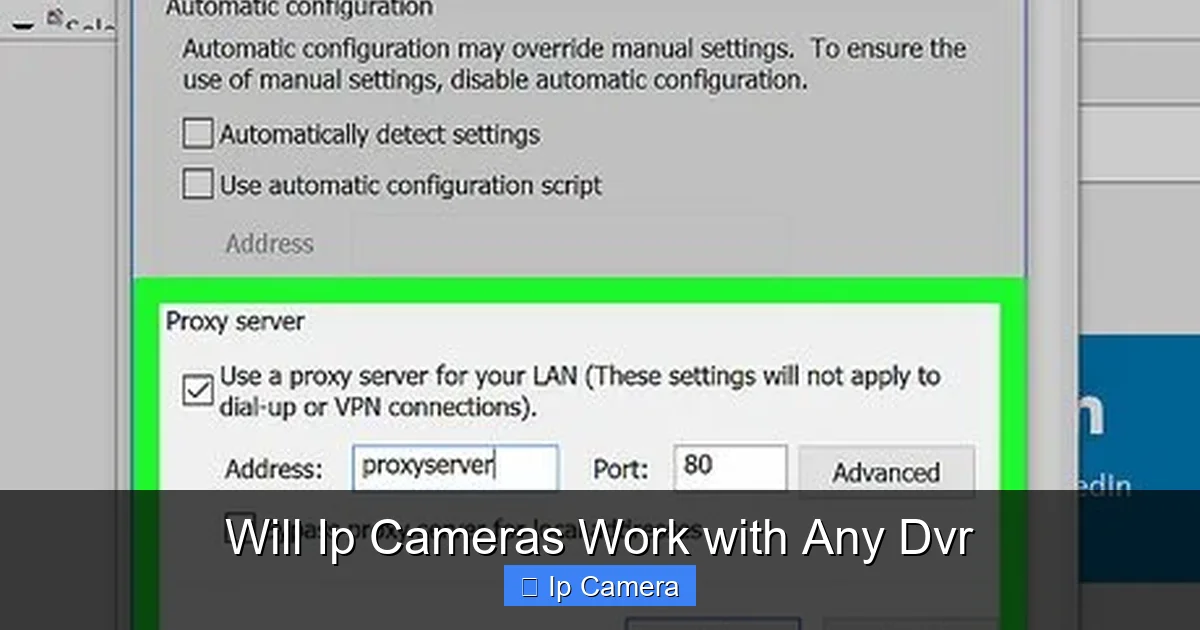 Will Ip Cameras Work with Any Dvr