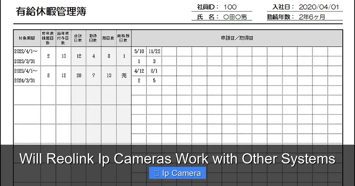 Will Reolink Ip Cameras Work with Other Systems