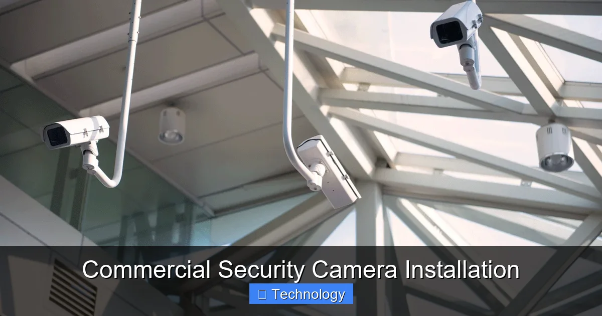 Commercial Security Camera Installation