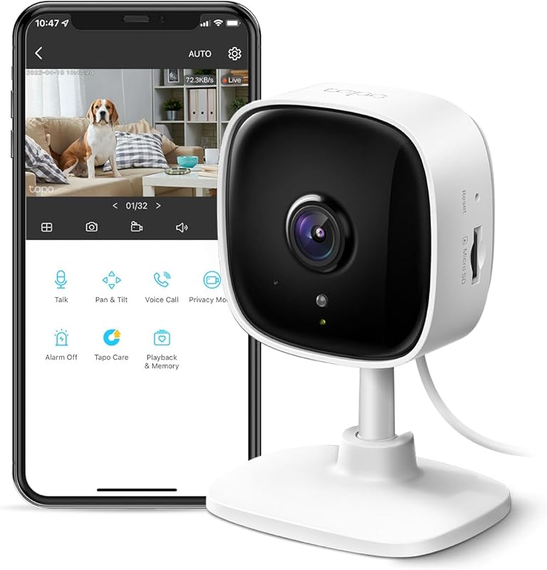 TP-Link Tapo C100 1080P Indoor Security Camera Baby Monitor Motion Det