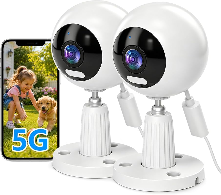 3MP WiFi Indoor Outdoor Security Camera Dual Band Color Night Vision M