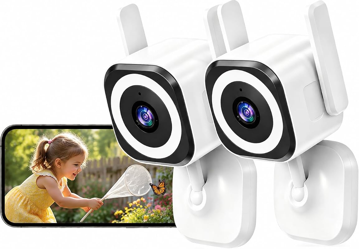 2K Dual Band WiFi Indoor Outdoor Security Camera 4X Zoom Color Night V