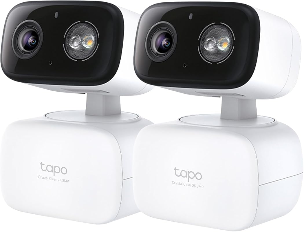 Tapo 2K Indoor Outdoor Pan Tilt Wired Security Camera C216 2-Pack 360 
