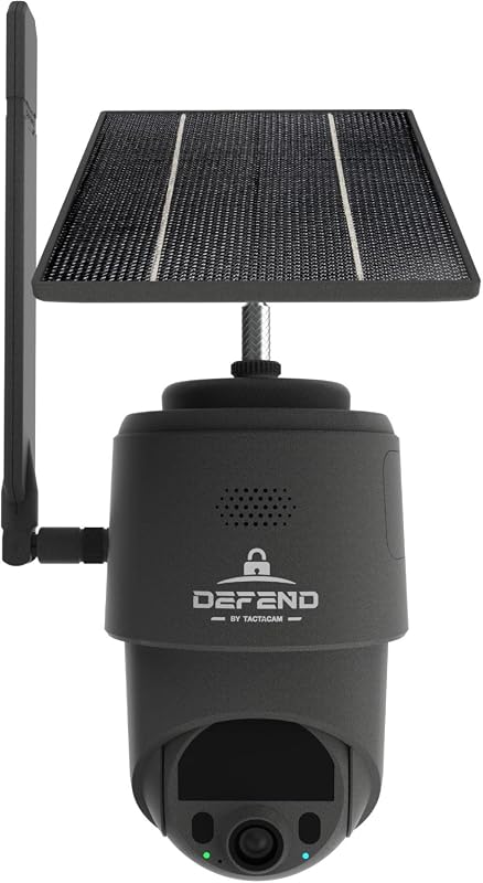 TACTACAM Defend 360 Cellular Security Camera 4K Photo 1080p Video Sola