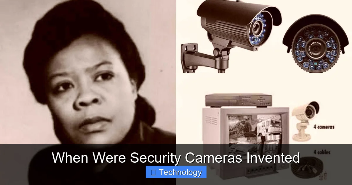 When Were Security Cameras Invented