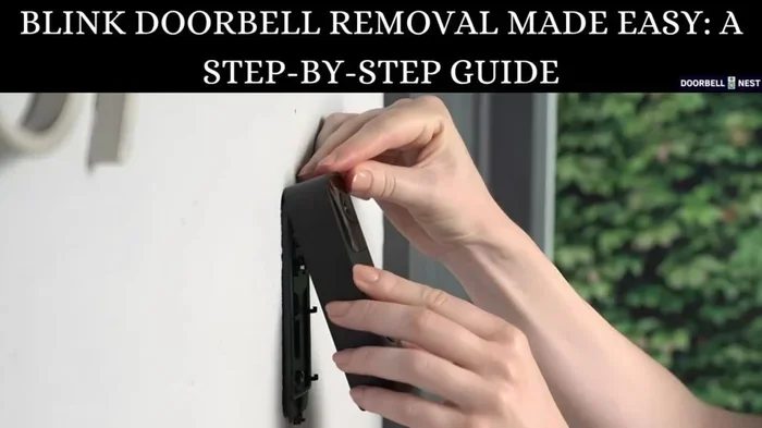 Blink Doorbell Removal Without Tool